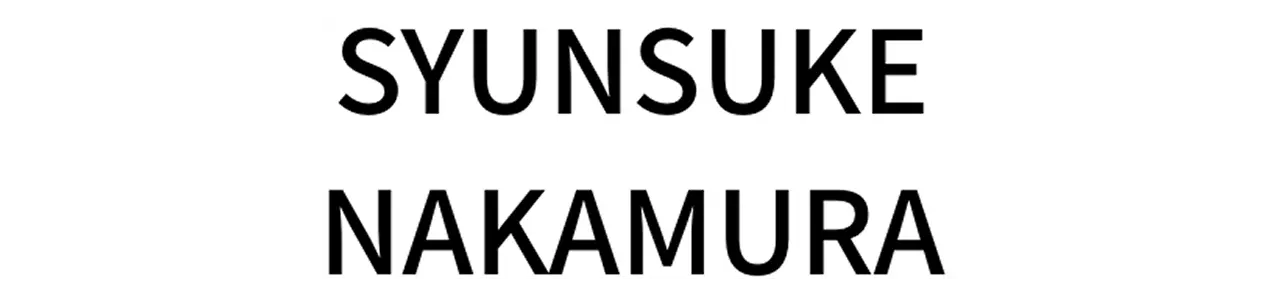 SYUNSUKE NAKAMURA