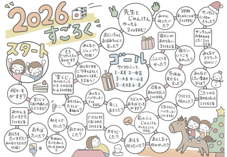 冬休み明けすごろく2026